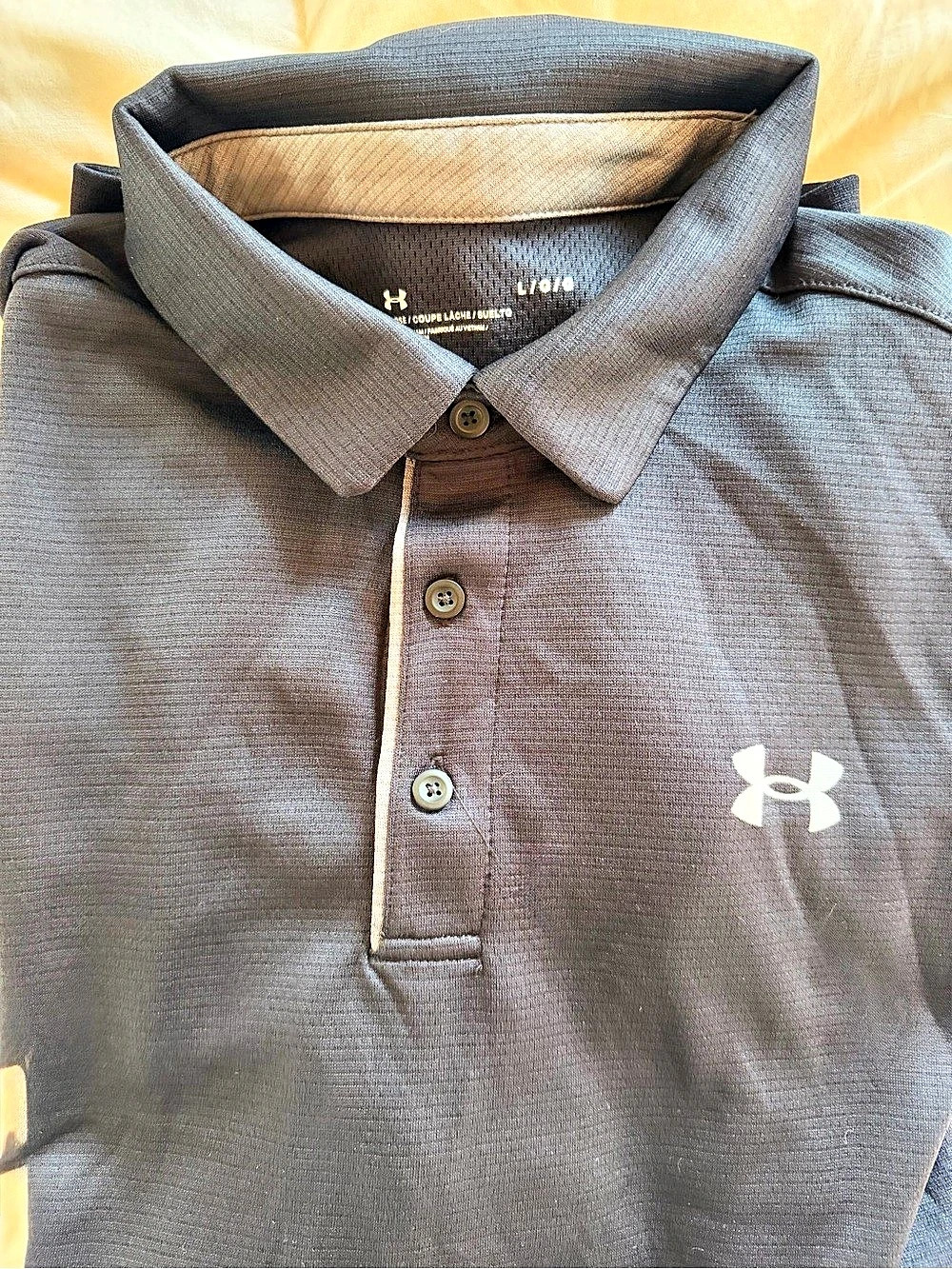 NWOT Under Armour UA Tech™ Men's Polo Black Large
